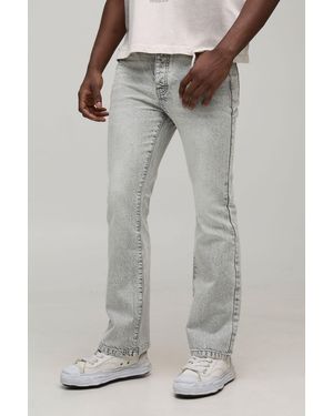 BoohooMAN Basic Flared Fit Jeans - Grey