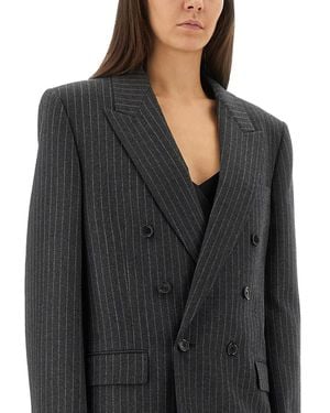 Saint Laurent Embroidered Wool Blend - Black