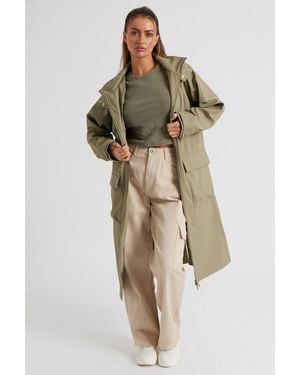 Urban Bliss Rubberised Raincoat - Natural
