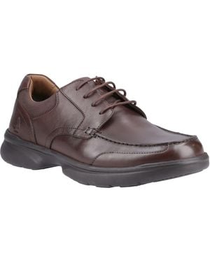 Hush Puppies Hugh Leather Lace-Up Shoes - Brown