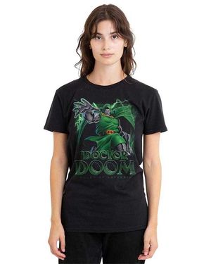 Marvel Heerser Van Latveria Doctor Doom T-Shirt - Zwart