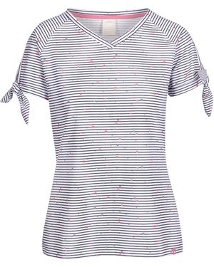 Trespass Ladies Fernie Striped V Neck Top - Blue