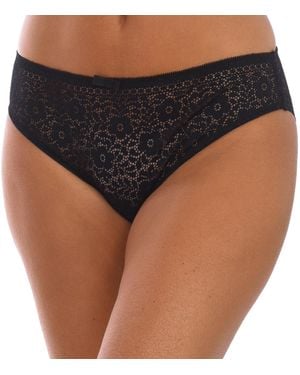 DIM 00Cdp Embroidered Style Slip Knickers - Black