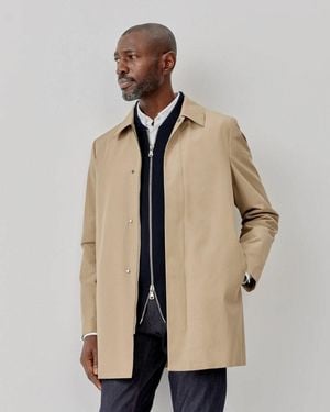 Oliver Sweeney Huntingfield Showerproof Cotton Mac - Natural
