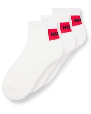 HUGO Pack Of Logo Ankle Socks - White