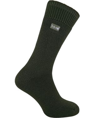 THMO 1 Pair Thick Fleece Lined Warm Thermal Socks For Winter - Black