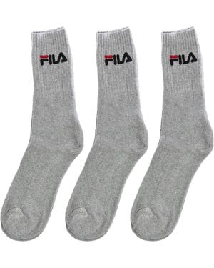 Fila Pack-3 High-Top Socks F9505 - Grey