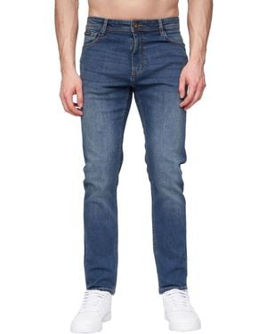 Henleys Craze Comfort Straight Jeans (Stone Wash) - Blue