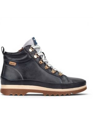 Pikolinos Leather Trainers Trainer Winter Lace-Up Boots - Blue