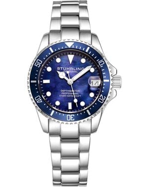Stuhrling Depthmaster 3950L Quartz 32Mm Fashion - Blue
