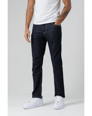 Monkee Genes Dark Organic Cotton Blend Slim Fit Mid-Rise Denim Jeans - Blue