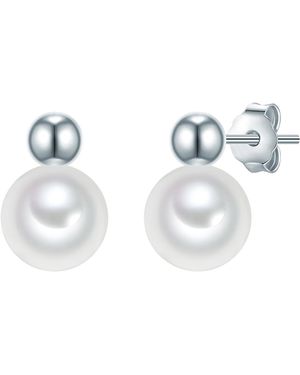 Valero Pearls Earrings 925/- Sterling - White