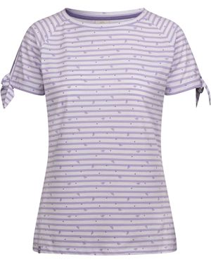 Trespass Ladies Penelope Stripe Bee T-Shirt (Gelsomino) - Purple
