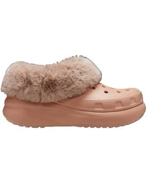 Crocs™ Furever Crush Shuv Clogs Flats - Brown