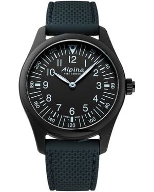 Alpina Startimerx Balance Watch Al-187Bln4S6-Blk Rubber - Black