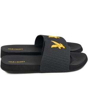 Lyle & Scott Easy Slide - Black