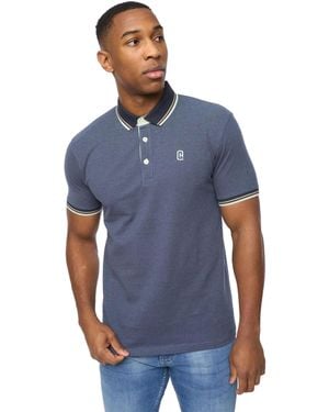 Crosshatch Shellworth Polo Shirt (marineblauw)