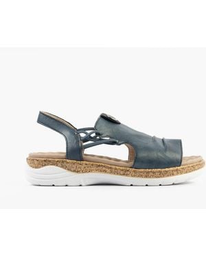 Rieker V2272-14 Sandals - Blue