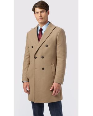 Alexandre Silver Label Of England Cashmere Blend Overcoat - Natural