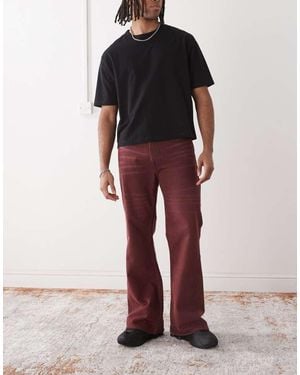 Cheap Monday X Landon Barker Boo Bootleg Jeans - Red