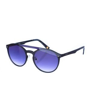 Kypers Alex Oval Shape Metal Sunglasses - Blue