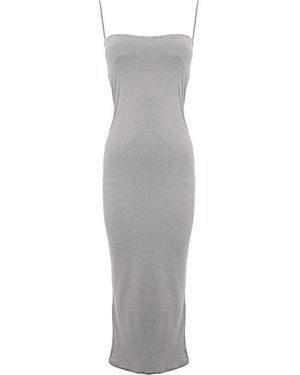 Raey Strappy 90S Slip Dress - Grey