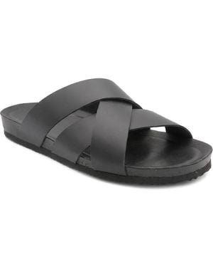 Jones Bootmaker Wallsend Leather Mule Sandals - Black
