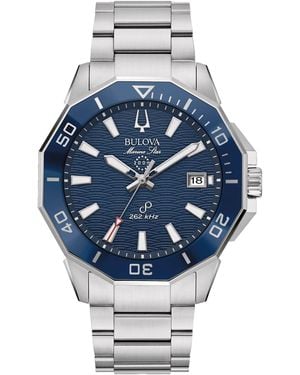 Bulova Marine Star C Series Hpq Precisionist Watch 96B433 Material_Stainless_Steel - Blue