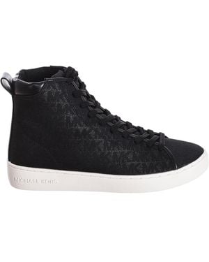 Michael Kors Evy Metallic High-Top Trainer F2Nvfe5Y - Black