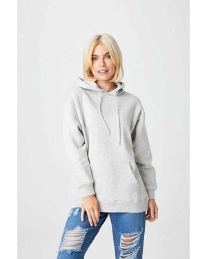 Urban Bliss Recycled Loren Boyfriend Hoody - White