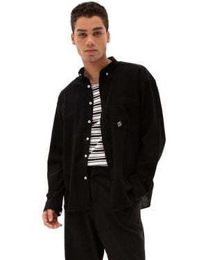Giesto Cotton Shirt - Black