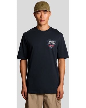 Lyle & Scott Chest Graphic T-Shirt - Blue