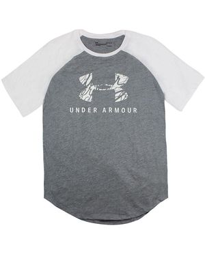 Under Armour Short Sleeve Round Neck T-Shirt 1344388 035 Cotton - Grey