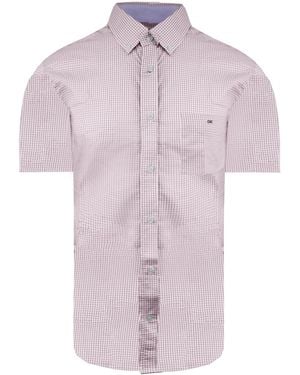 Eden Park Paris Regular Chequered Shirt - Purple
