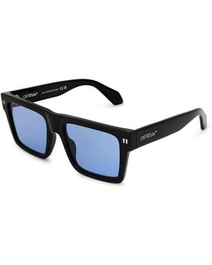 Off-White c/o Virgil Abloh Accessories Off Uv Protection Round Sunglasses - Blue