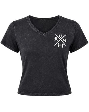 Under Armour Destroy All Miles T-Shirt - Black