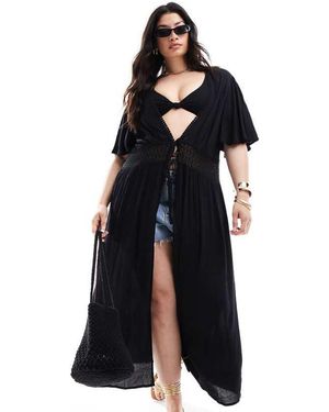 Yours Crinkle Beach Cover-Up - Blue
