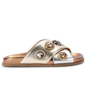 Kurt Geiger Octavia Footbed Sandal Sandals - Natural
