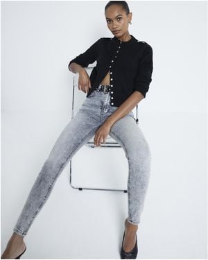 River Island Super Skinny Jeans High Rise - Blue