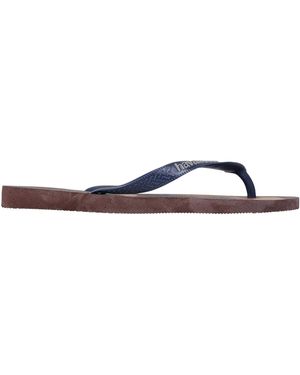 Havaianas Camouflage Rubber Flip Flops (Dark) - Blue