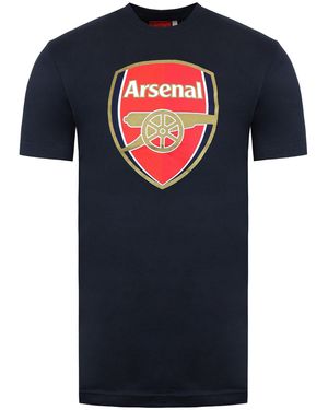 Arsenal Fc Logo T-Shirt Cotton - Blue