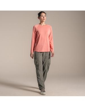Craghoppers Ladies Nour Nosilife Long-Sleeved T-Shirt (Spiced Apricot) - Pink