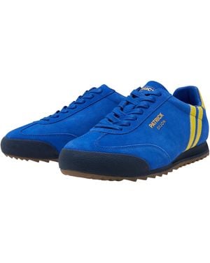 Patrick Dijon Suede Running Trainers (Royal/ - Blue