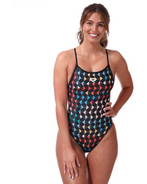 Arena Womenss Carnival Booster Back Swimsuit - Blue