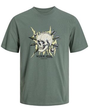 Jack & Jones Tee Ss Heavens Regular Fit Tee Groen