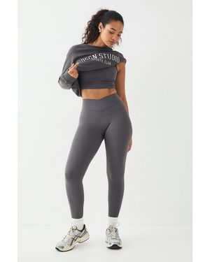 DSGN Studio Highwaist Sculpt Wrap Waist Legging - Blue
