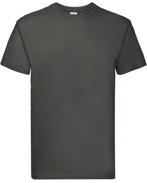 Fruit Of The Loom Super Premium Effen T-shirt Voor Volwassenen (licht Grafiet) - Grijs