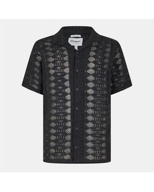Threadbare Rackes Short Sleeve Shirt - Black