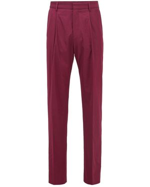 BOSS Pero Regular Fit Trousers - Red
