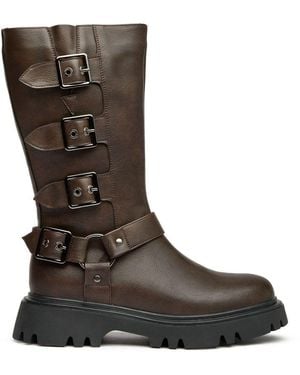 V.Gan Vegan Cosmische Bikerlaarzen - Bruin